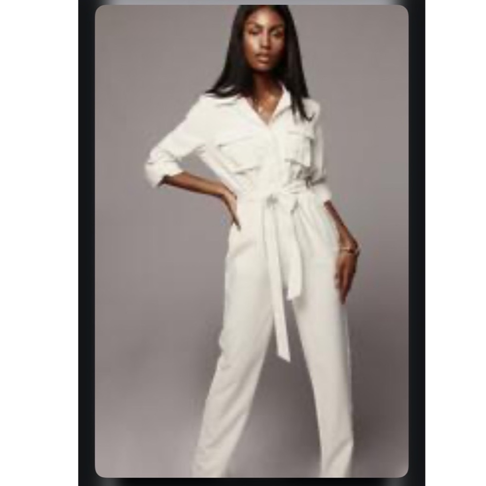 White jumpsuit worn once Jluxlabel